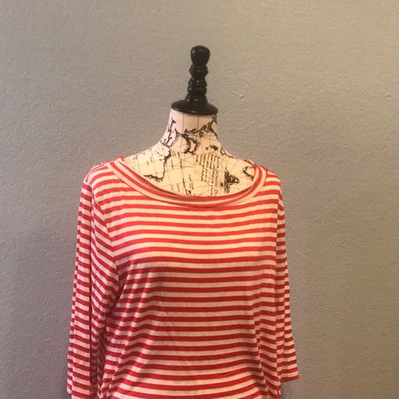 Red and White Striped Blouse - Picture 2 of 2